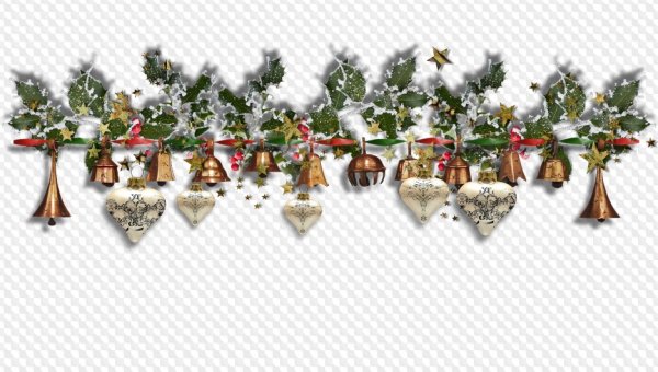 Новогодняя гирлянда колокольчики