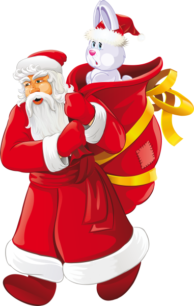 Дед Мороз на прозрачном фоне