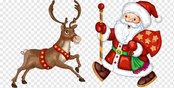 Новогодний дед Мороз на белом фоне