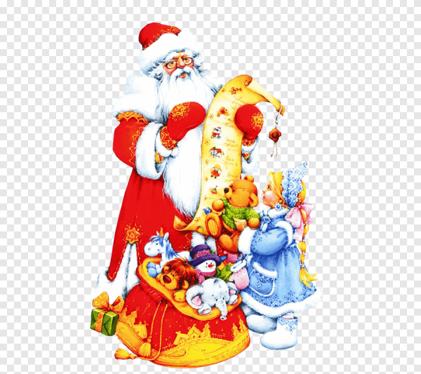 Дед Мороз на прозрачном фоне