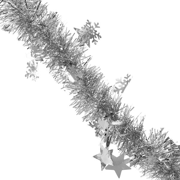 Мишура со снежинками