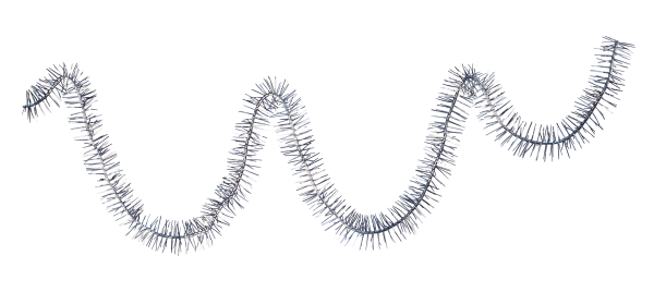 Мишура серебристая