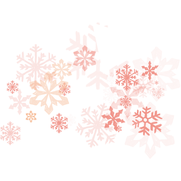 Красные снежинки на белом фоне