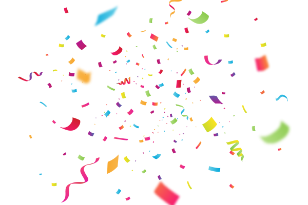 Конфетти без фона