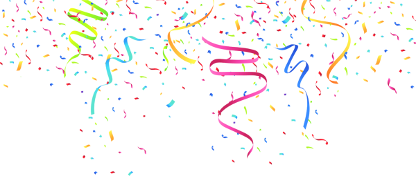 Конфетти без фона