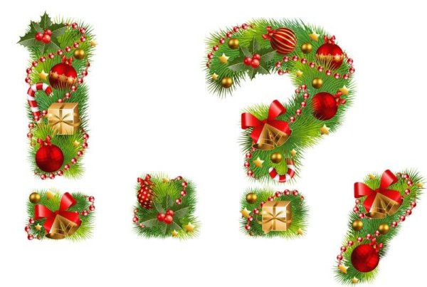 Новогодние буквы