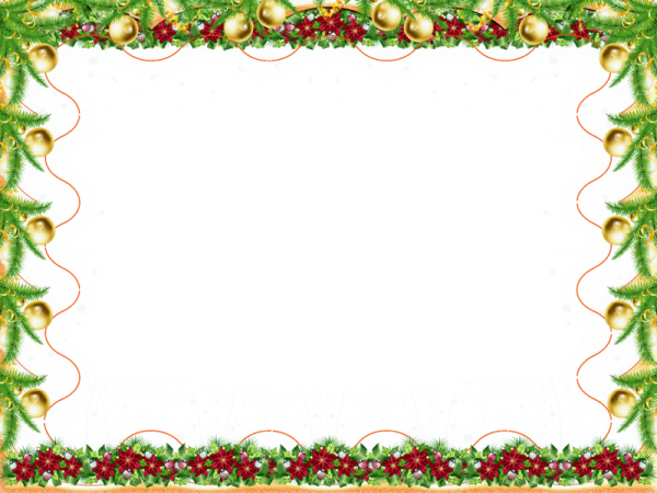 Новогодняя рамка для текста