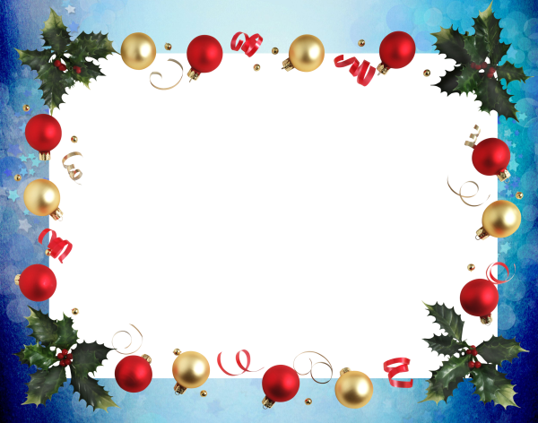 Новогодняя рамка прямоугольная