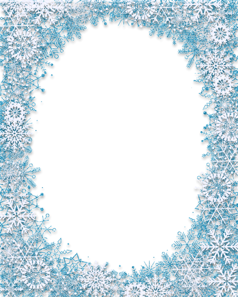 Рамка из снежинок
