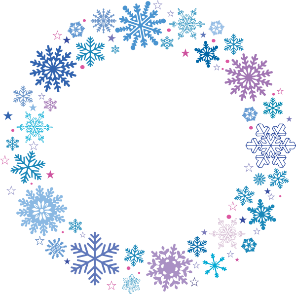 Фоторамка снежинки