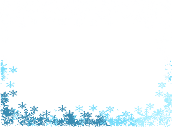 Новогодняя рамка снежинки