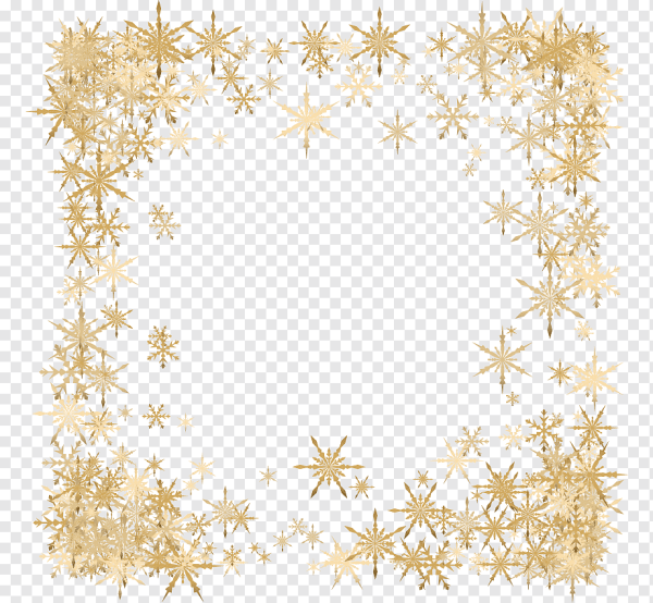 Новогодняя рамка снежинки