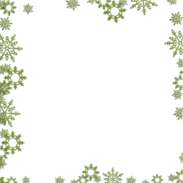 Новогодняя рамка снежинки