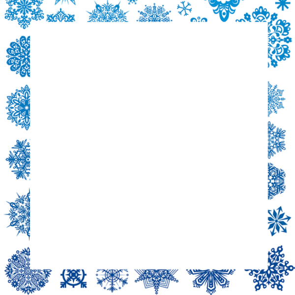 Рамка снежинки
