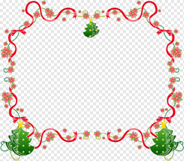 Рамка Новогодняя тонкая