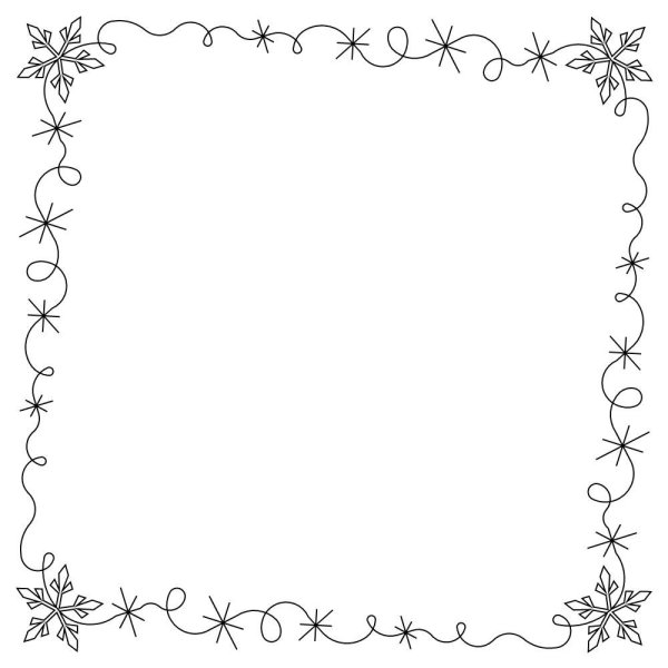 Рамка для текста черно-белая