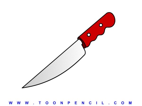 Нож рисунок