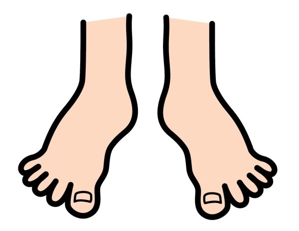 Стопа нарисованная