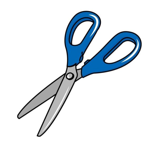 Ножницы мультяшный