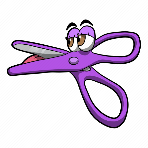 Ножницы мультяшный