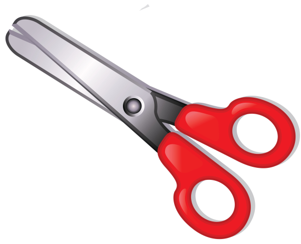 Ножницы на белом фоне