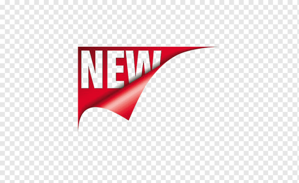 Надпись New на прозрачном фоне