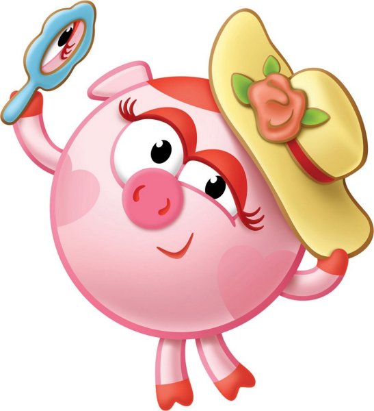 Нюша из мультика Смешарики