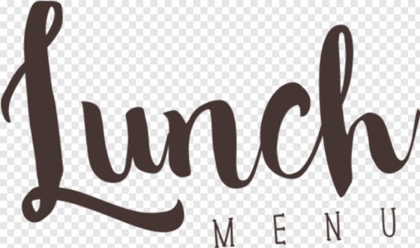 Lunch надпись