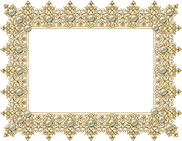 Красивые золотистые рамки