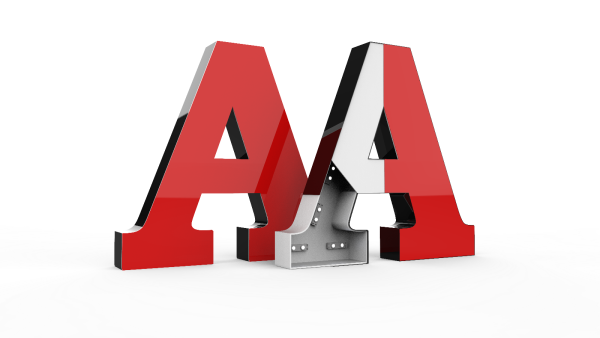 Объемные световые буквы