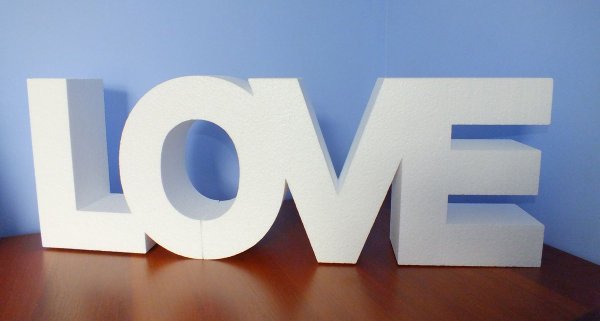 Объемные буквы из пенопласта