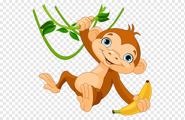 Мартышка мультяшная