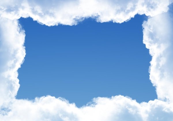 Рамка из облаков