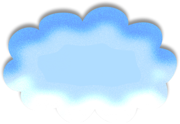 Сказочные облака на прозрачном фоне