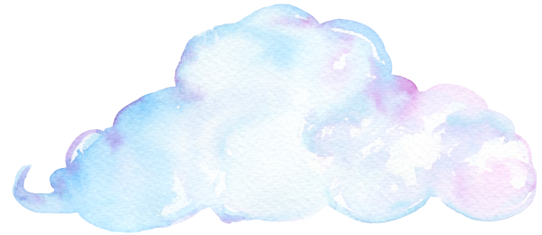 Облачко акварель