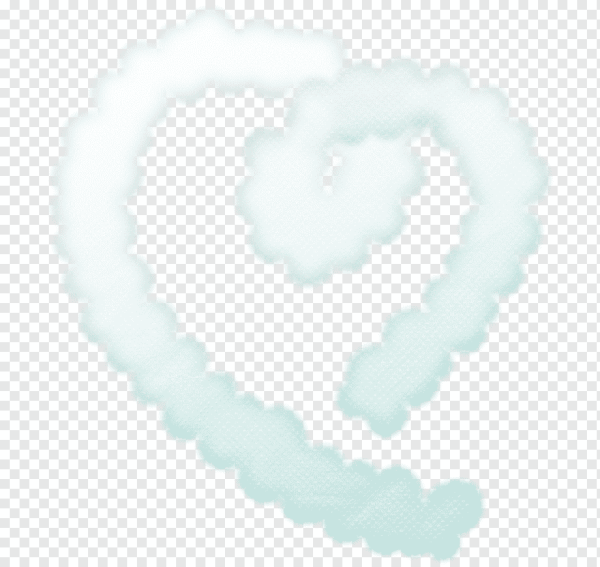 Сердце из облака для фотошопа