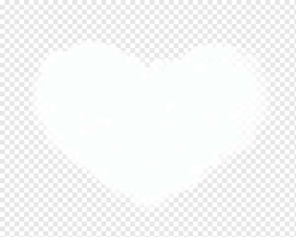 Белое прозрачное сердечко
