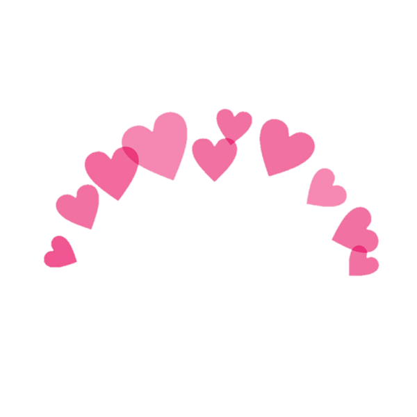 Сердечки не ад головой