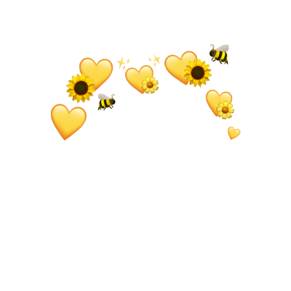 Жёлтые сердечки над головой