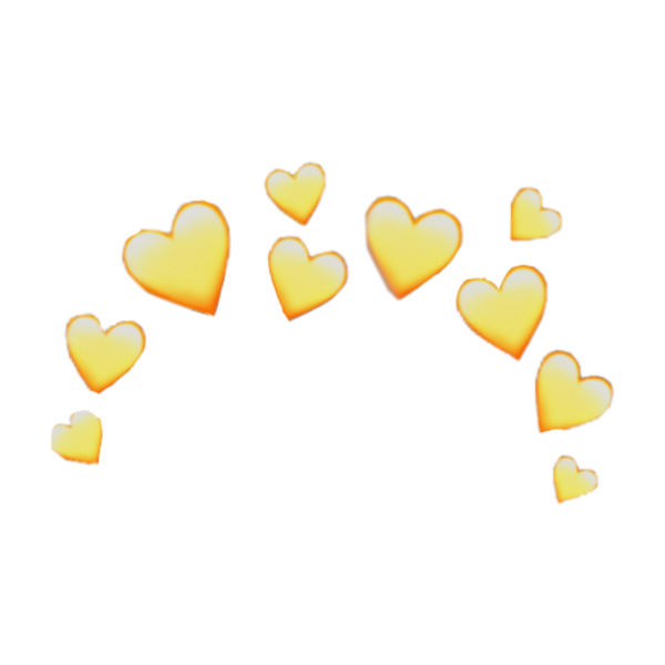 Жёлтые сердечки над головой