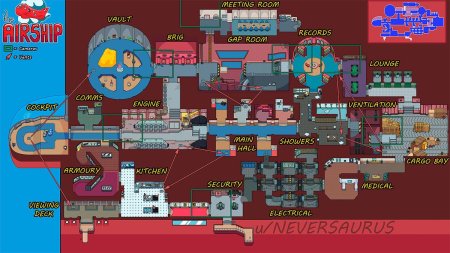 Амонг АС Airship Map