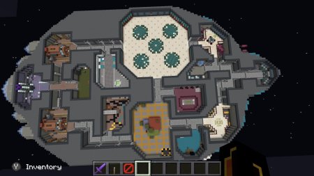 Карта Skeld among us в майнкрафт