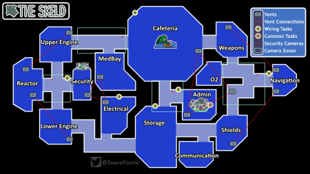 Карта амонг АС the Skeld