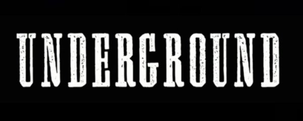 Надпись андеграунд на черном фоне