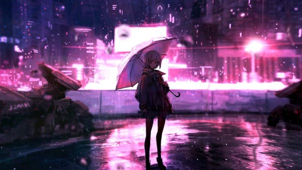Фиолетовый дождь аниме