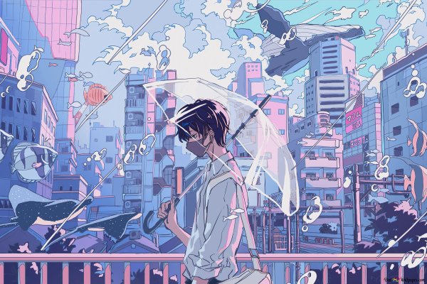 Обои на ноутбук аниме Эстетика