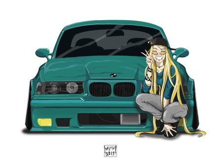 БМВ е36 дрифт арт