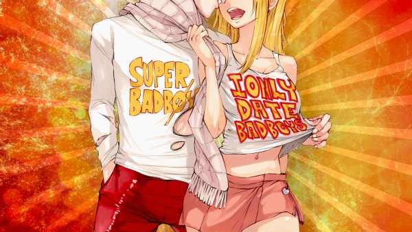 Нацу и Люси на рабочий стол