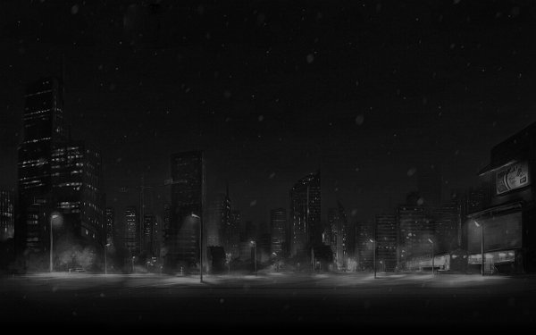 Фон темный город