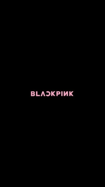 BLACKPINK надпись на чёрном фоне